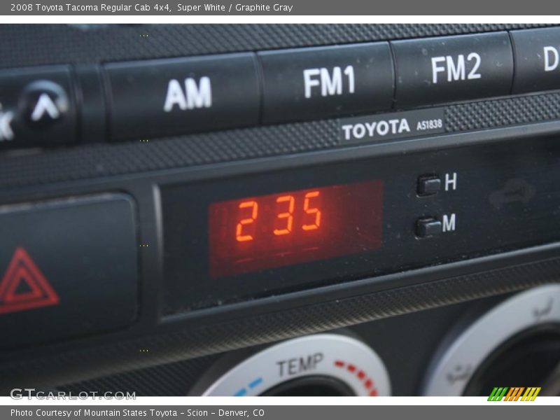 Super White / Graphite Gray 2008 Toyota Tacoma Regular Cab 4x4