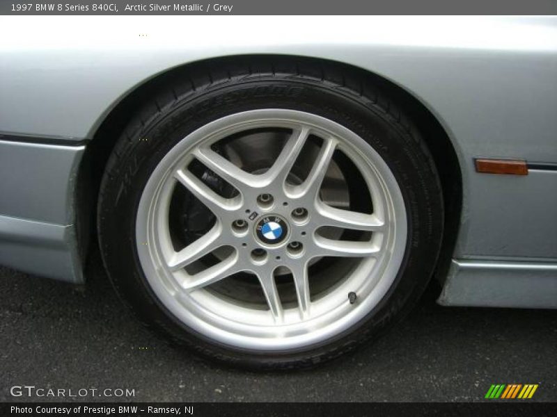 Arctic Silver Metallic / Grey 1997 BMW 8 Series 840Ci