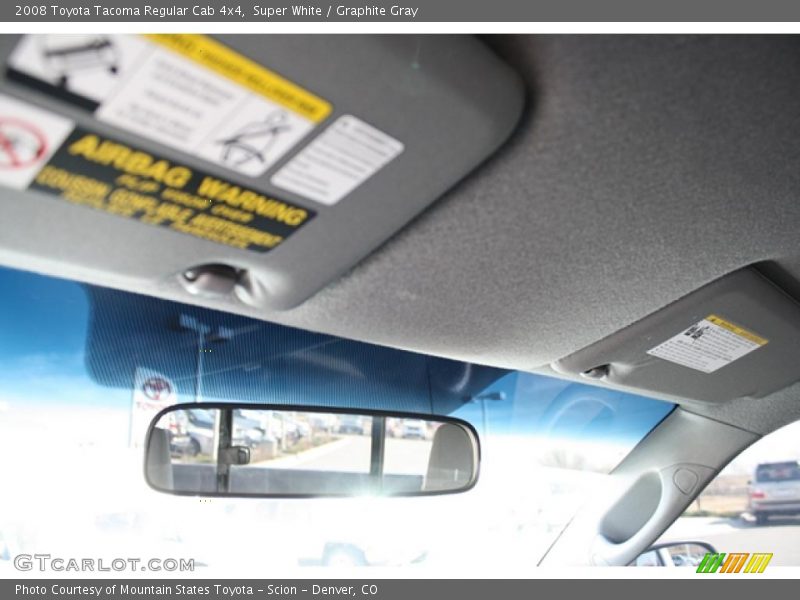 Super White / Graphite Gray 2008 Toyota Tacoma Regular Cab 4x4