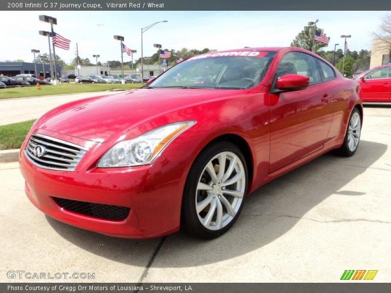  2008 G 37 Journey Coupe Vibrant Red
