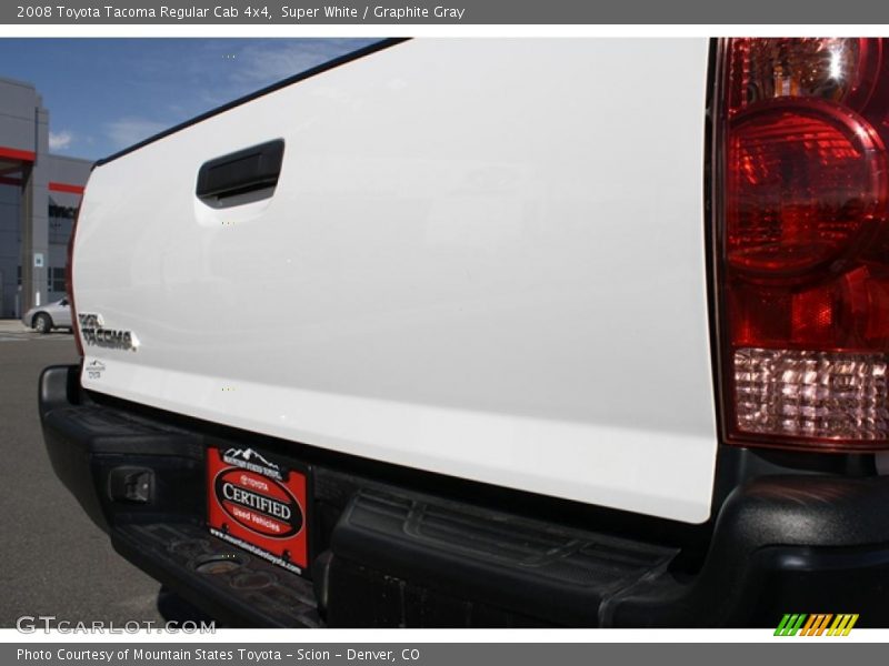Super White / Graphite Gray 2008 Toyota Tacoma Regular Cab 4x4