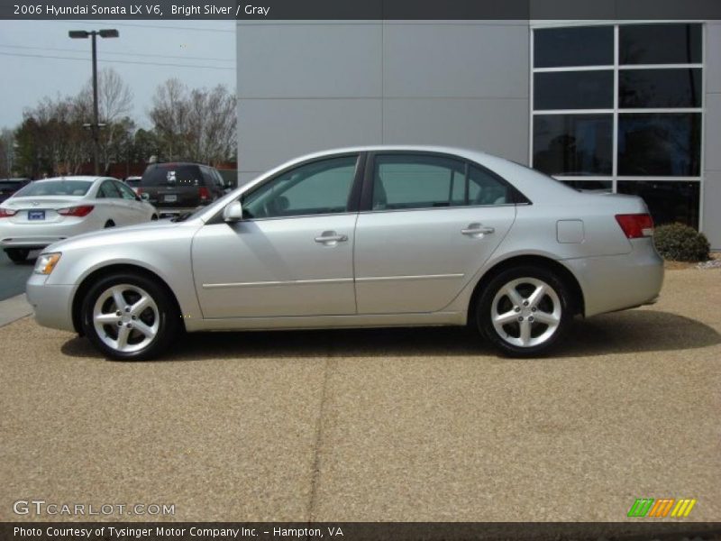 Bright Silver / Gray 2006 Hyundai Sonata LX V6