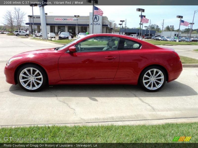 Vibrant Red / Wheat 2008 Infiniti G 37 Journey Coupe