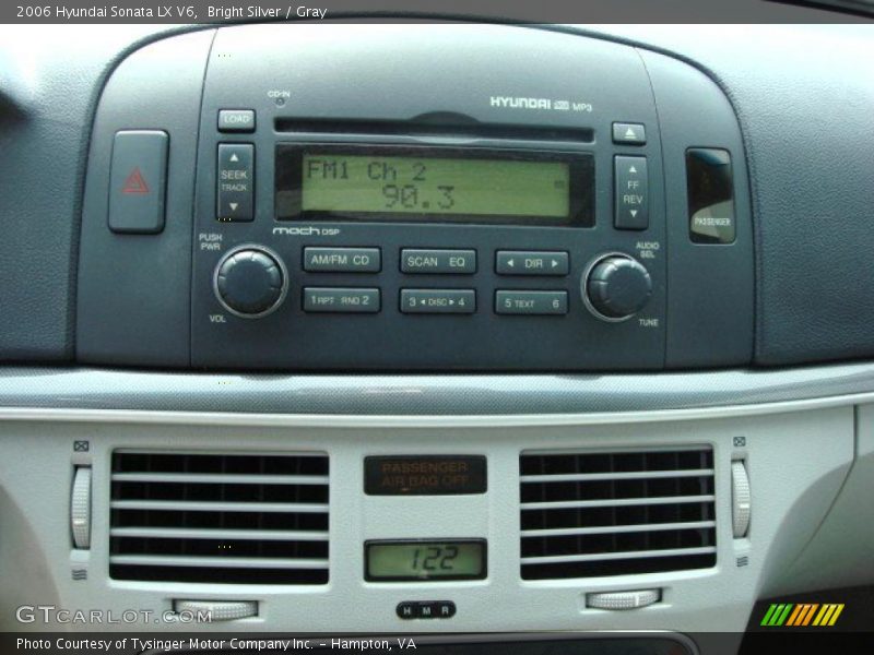 Bright Silver / Gray 2006 Hyundai Sonata LX V6