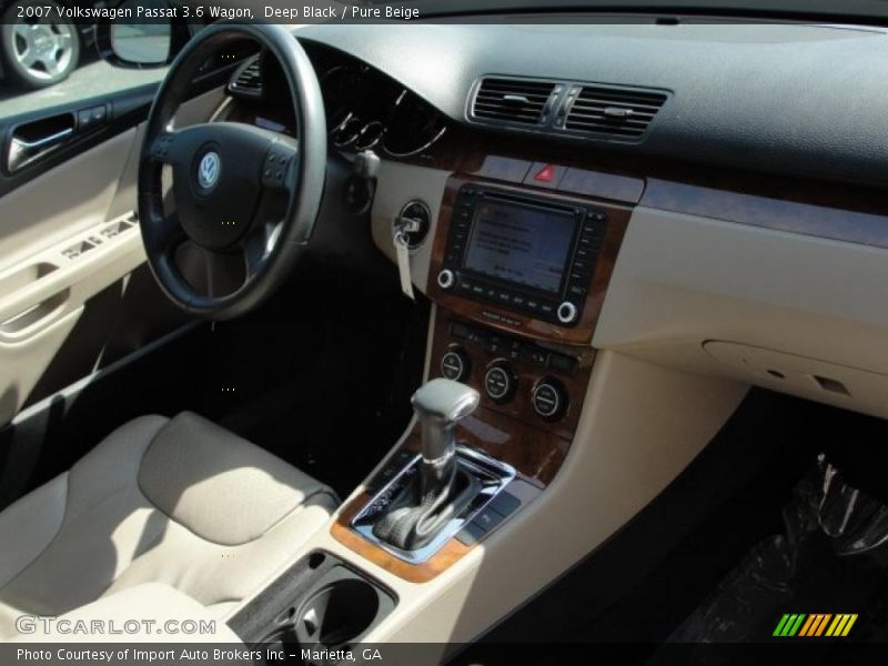 Deep Black / Pure Beige 2007 Volkswagen Passat 3.6 Wagon