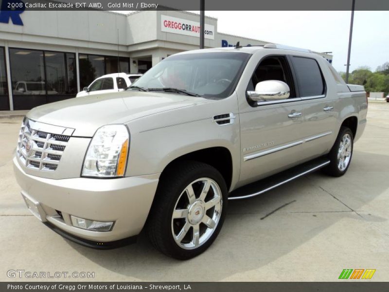 Gold Mist / Ebony 2008 Cadillac Escalade EXT AWD