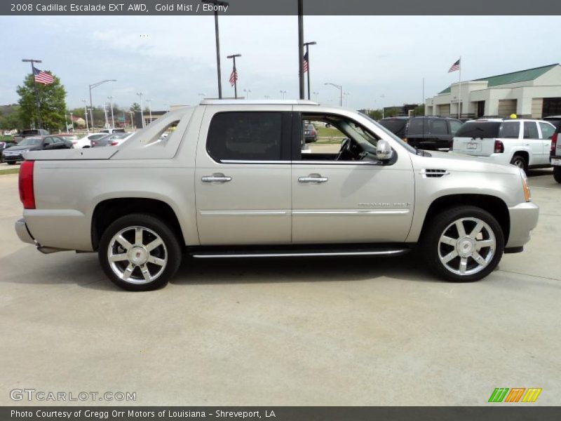 Gold Mist / Ebony 2008 Cadillac Escalade EXT AWD