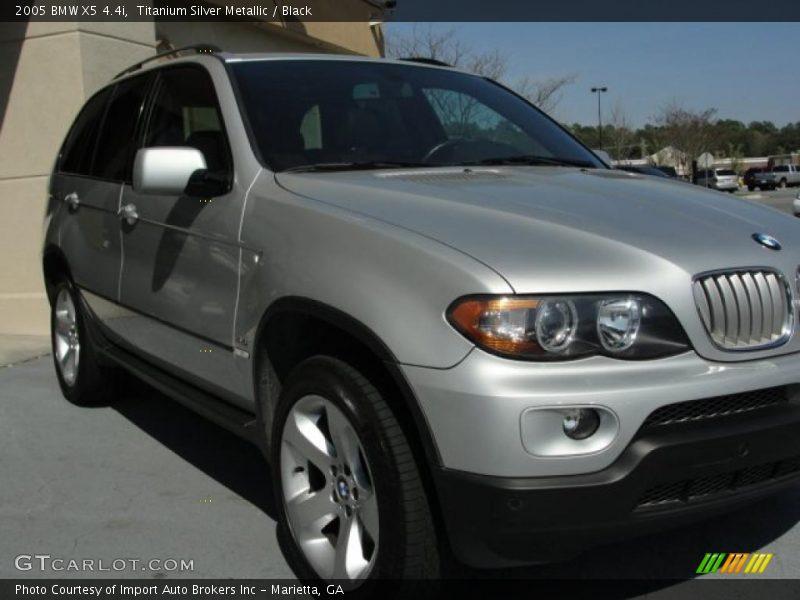 Titanium Silver Metallic / Black 2005 BMW X5 4.4i