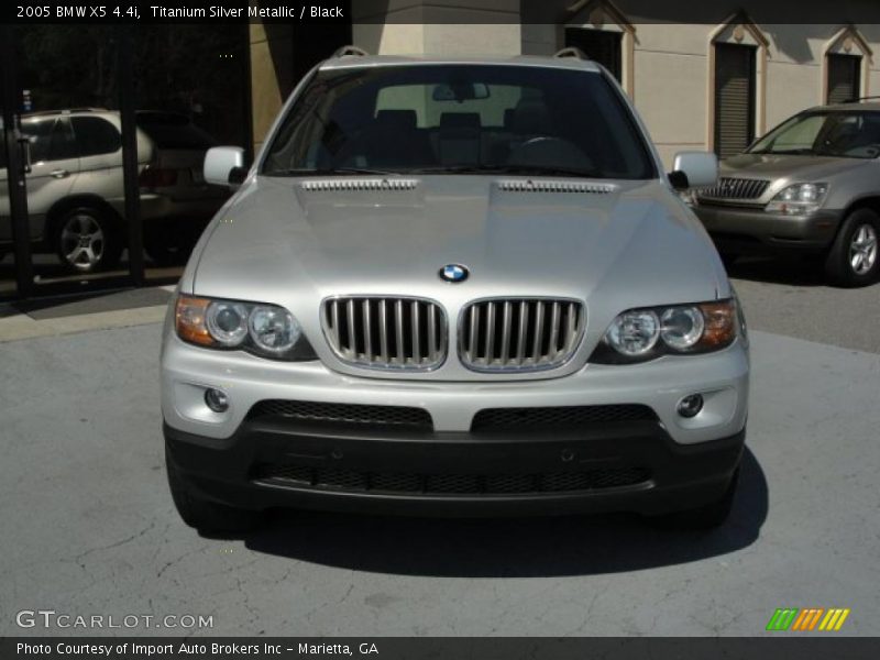 Titanium Silver Metallic / Black 2005 BMW X5 4.4i