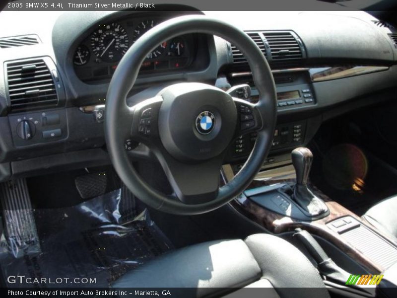 Titanium Silver Metallic / Black 2005 BMW X5 4.4i