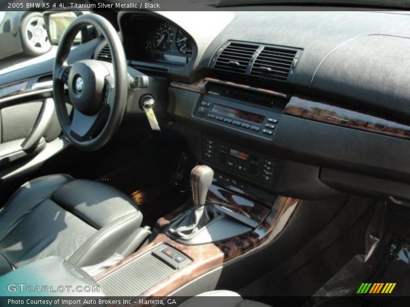 Titanium Silver Metallic / Black 2005 BMW X5 4.4i