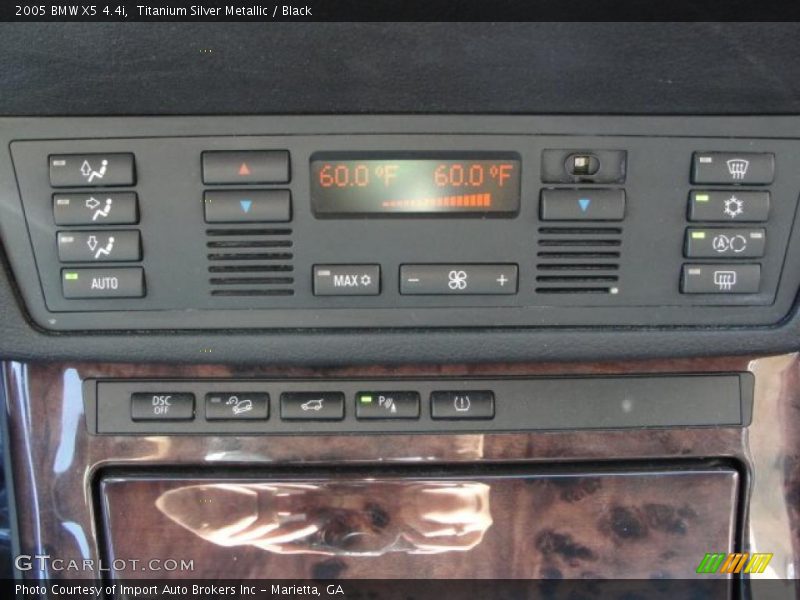 Titanium Silver Metallic / Black 2005 BMW X5 4.4i