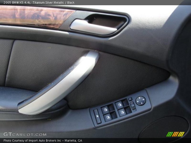 Titanium Silver Metallic / Black 2005 BMW X5 4.4i