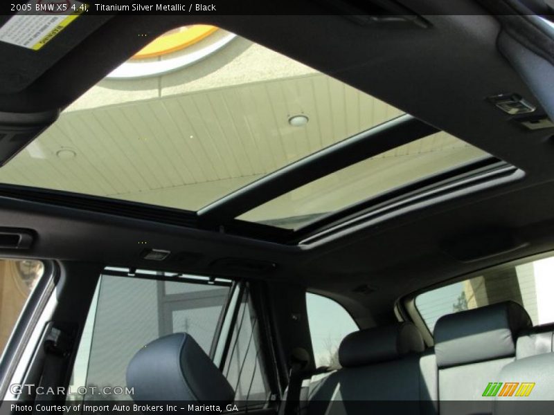 Titanium Silver Metallic / Black 2005 BMW X5 4.4i