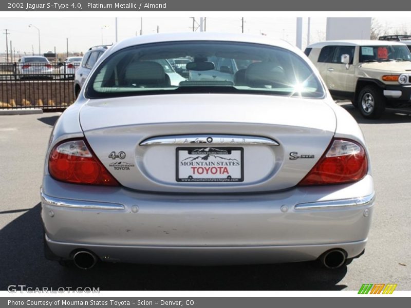 Platinum Metallic / Almond 2002 Jaguar S-Type 4.0