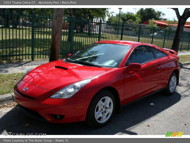 Absolutely Red / Black/Red 2003 Toyota Celica GT