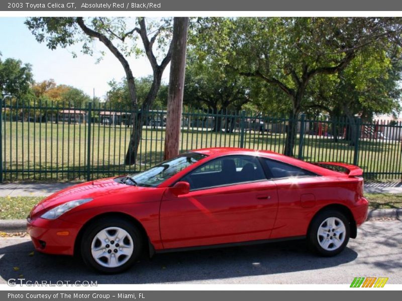 Absolutely Red / Black/Red 2003 Toyota Celica GT