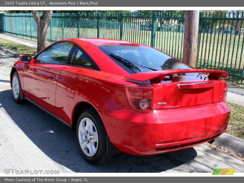 Absolutely Red / Black/Red 2003 Toyota Celica GT