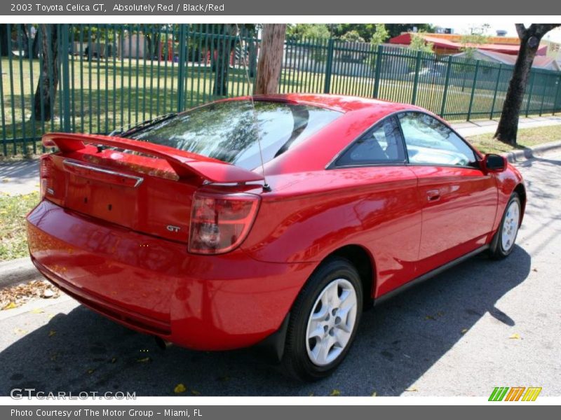 Absolutely Red / Black/Red 2003 Toyota Celica GT
