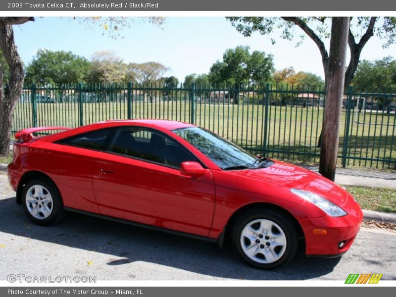Absolutely Red / Black/Red 2003 Toyota Celica GT