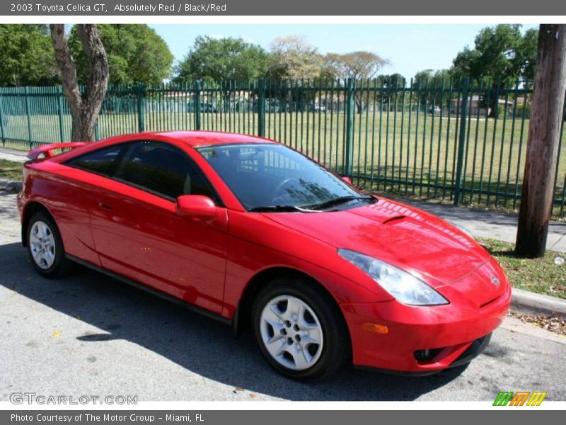 Absolutely Red / Black/Red 2003 Toyota Celica GT