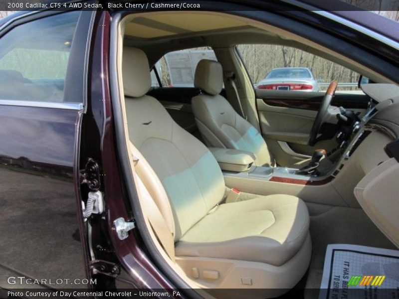 Black Cherry / Cashmere/Cocoa 2008 Cadillac CTS 4 AWD Sedan