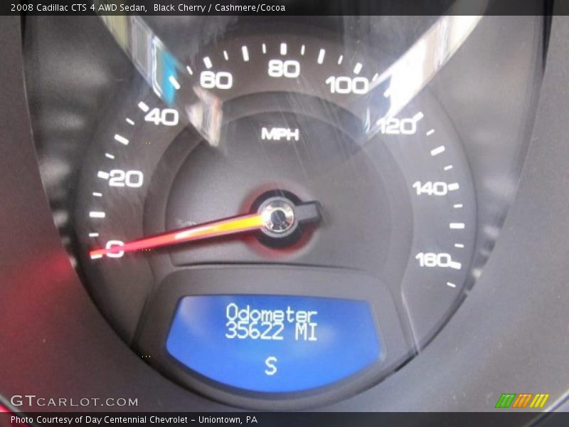 Black Cherry / Cashmere/Cocoa 2008 Cadillac CTS 4 AWD Sedan