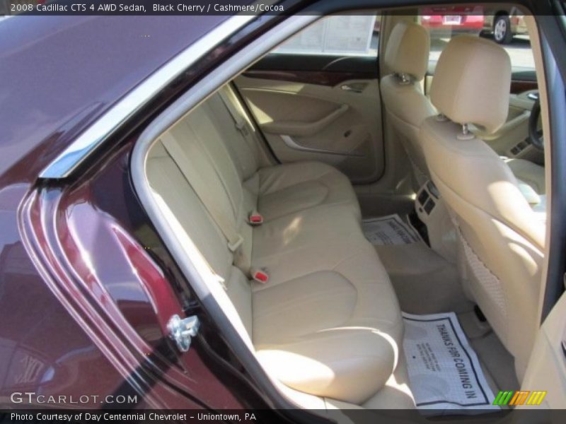 Black Cherry / Cashmere/Cocoa 2008 Cadillac CTS 4 AWD Sedan