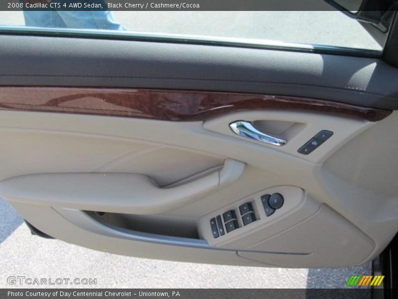 Black Cherry / Cashmere/Cocoa 2008 Cadillac CTS 4 AWD Sedan
