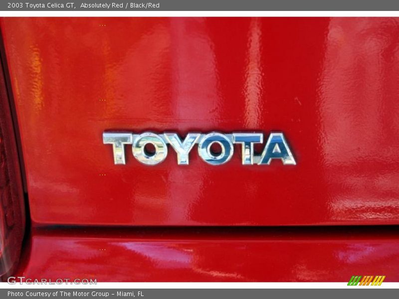 Absolutely Red / Black/Red 2003 Toyota Celica GT