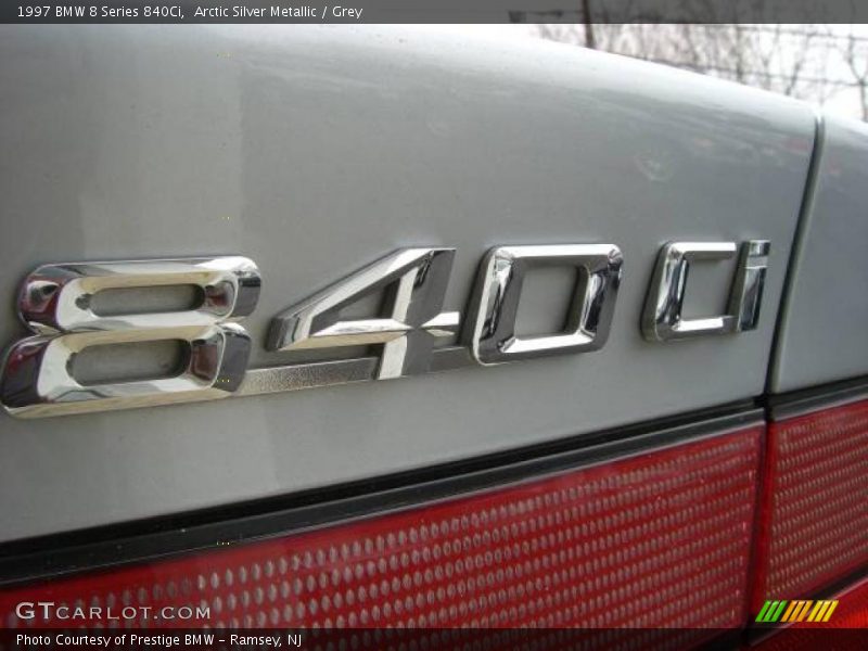 Arctic Silver Metallic / Grey 1997 BMW 8 Series 840Ci