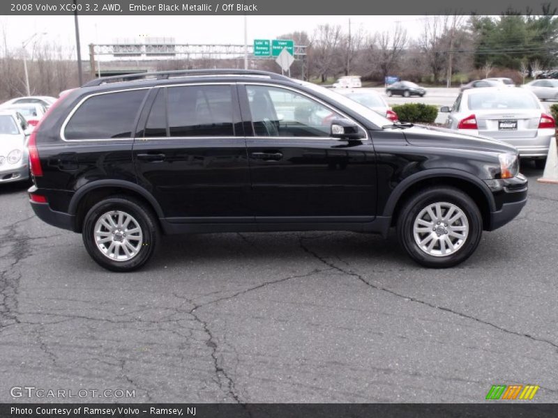 Ember Black Metallic / Off Black 2008 Volvo XC90 3.2 AWD