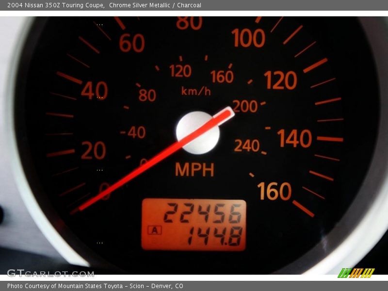 Chrome Silver Metallic / Charcoal 2004 Nissan 350Z Touring Coupe