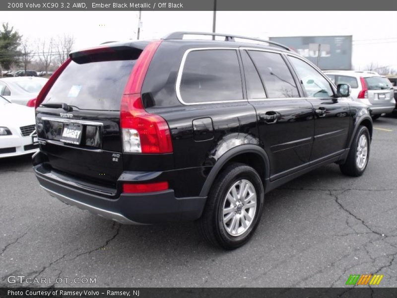 Ember Black Metallic / Off Black 2008 Volvo XC90 3.2 AWD