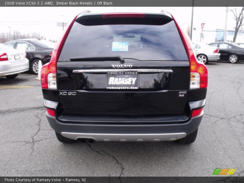 Ember Black Metallic / Off Black 2008 Volvo XC90 3.2 AWD