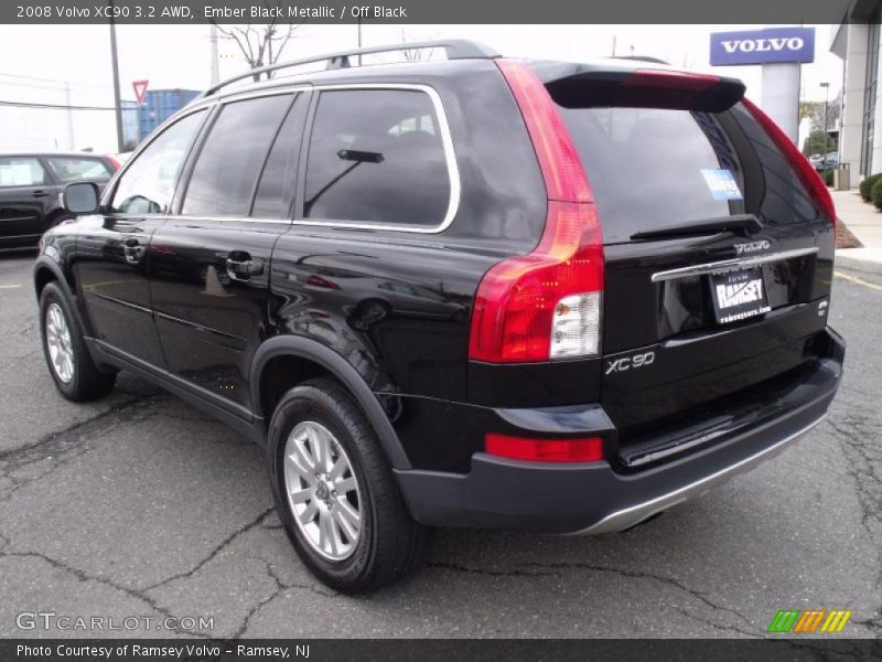 Ember Black Metallic / Off Black 2008 Volvo XC90 3.2 AWD