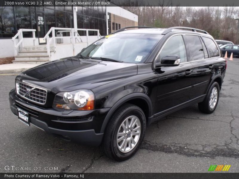 Ember Black Metallic / Off Black 2008 Volvo XC90 3.2 AWD