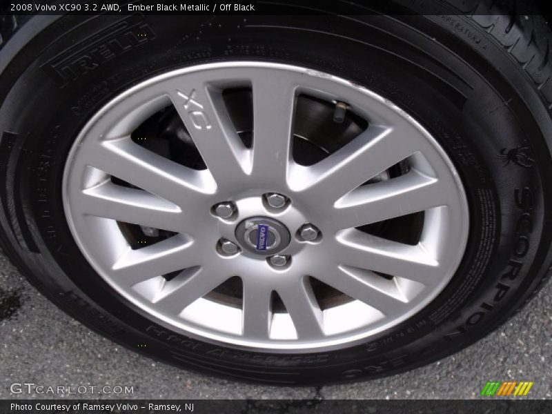 Ember Black Metallic / Off Black 2008 Volvo XC90 3.2 AWD