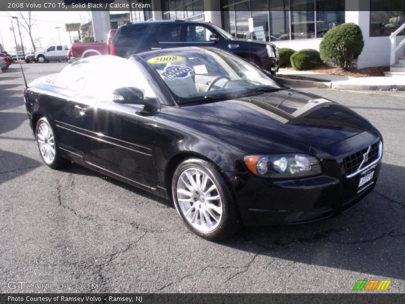 Solid Black / Calcite Cream 2008 Volvo C70 T5