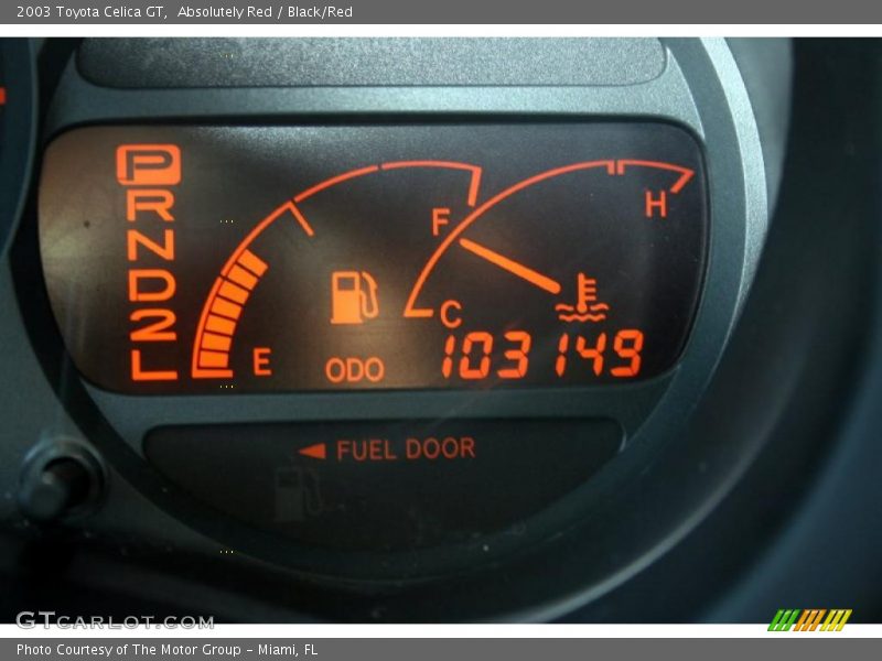 Absolutely Red / Black/Red 2003 Toyota Celica GT