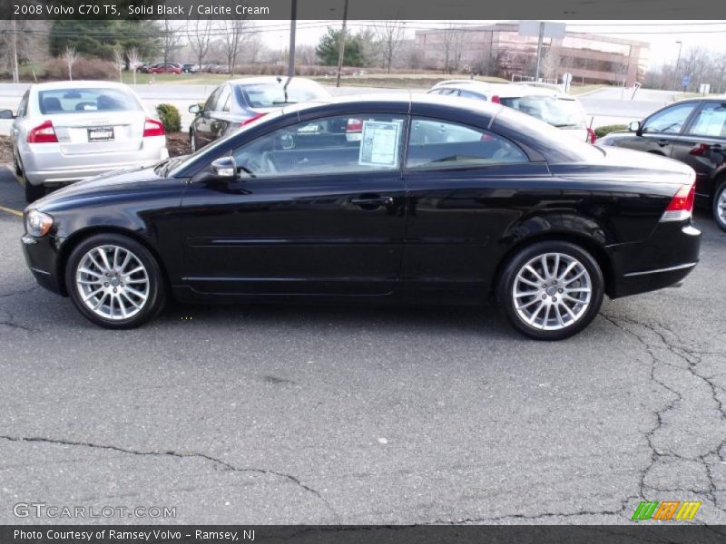 Solid Black / Calcite Cream 2008 Volvo C70 T5
