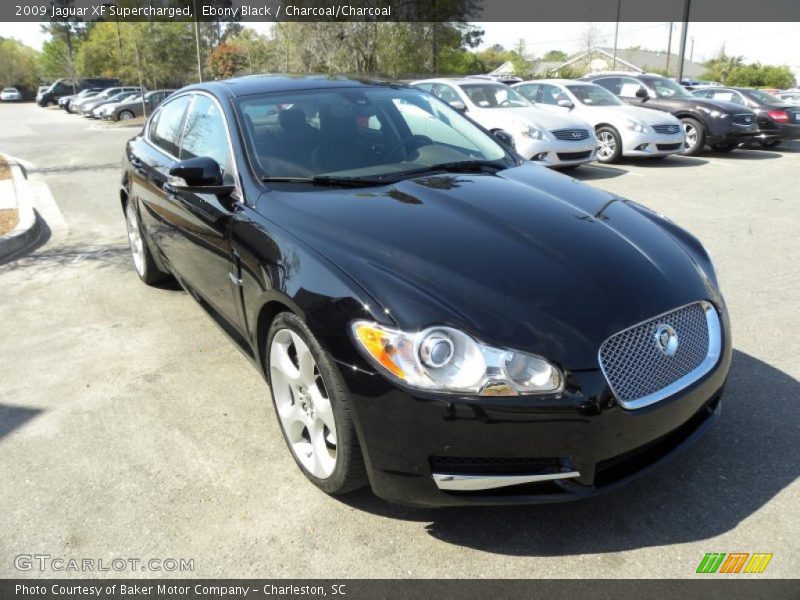 Ebony Black / Charcoal/Charcoal 2009 Jaguar XF Supercharged