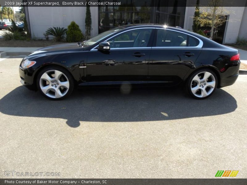 Ebony Black / Charcoal/Charcoal 2009 Jaguar XF Supercharged
