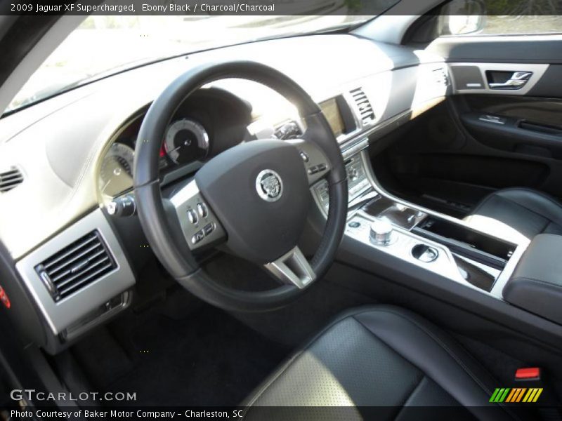 Ebony Black / Charcoal/Charcoal 2009 Jaguar XF Supercharged