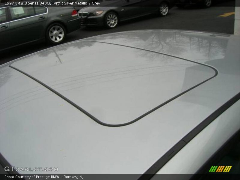 Arctic Silver Metallic / Grey 1997 BMW 8 Series 840Ci