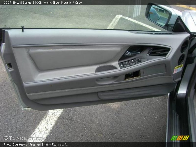 Arctic Silver Metallic / Grey 1997 BMW 8 Series 840Ci