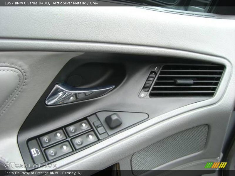 Arctic Silver Metallic / Grey 1997 BMW 8 Series 840Ci