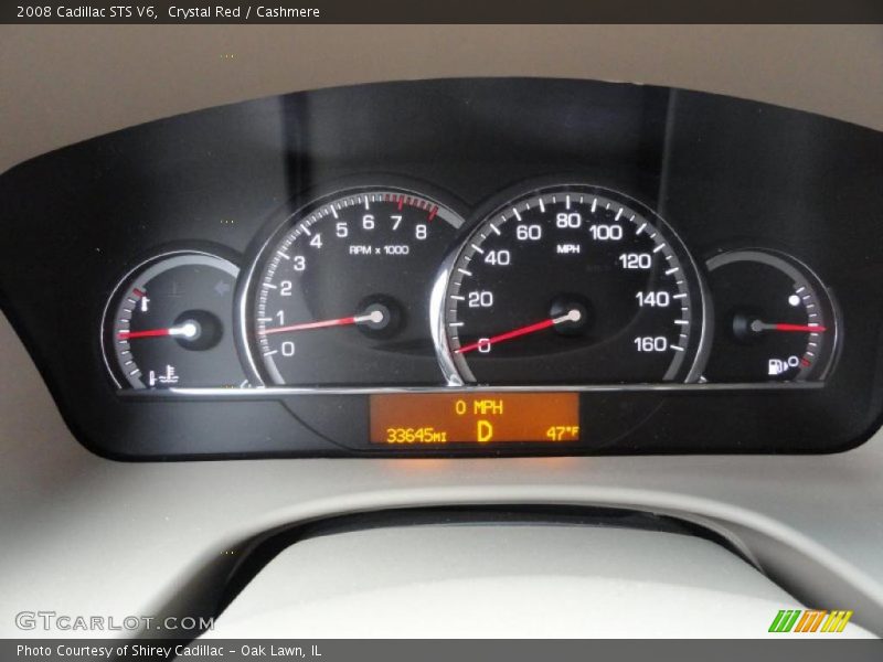 Crystal Red / Cashmere 2008 Cadillac STS V6
