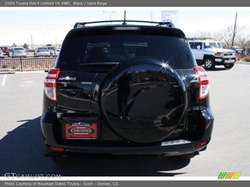 Black / Sand Beige 2009 Toyota RAV4 Limited V6 4WD