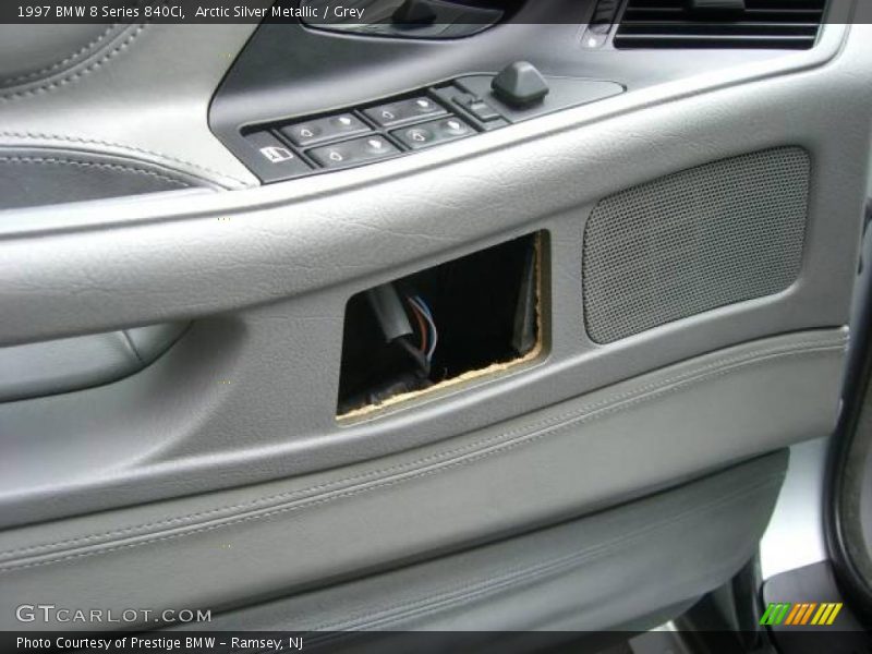 Arctic Silver Metallic / Grey 1997 BMW 8 Series 840Ci